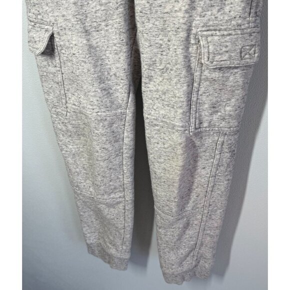 Lands' End Boys Heather Gray Athletic Warm Up Cargo Pants Joggers Medium - Picture 4 of 11